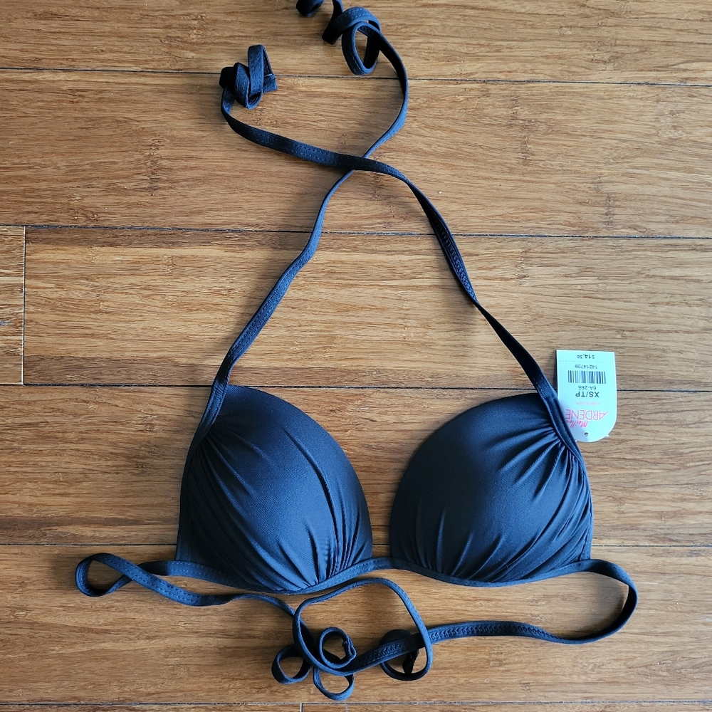 NWT Ardene black bikini top, size XS